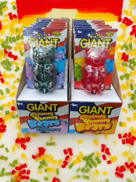 Giant Gummy Bear Strawberry & Blue Raspberry (Mixed case of 12)