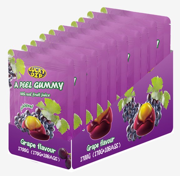 Peel Gummy: Grape Flavour 10 x 170g units