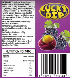 Peel Gummy: Grape Flavour 10 x 170g units