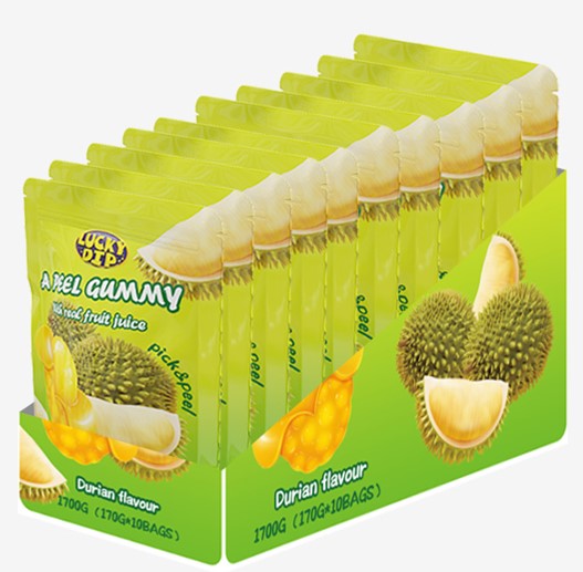 Peel Gummy: Durian Flavour 10 x 170g units